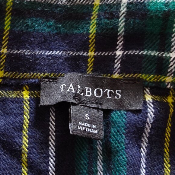 Talbots Plaid Cotton Flannel Cabin Pajamas S - Picture 5 of 6